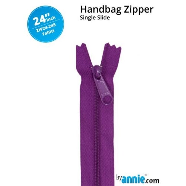 Single Slide Handbag Zipper 24'' Tahiti