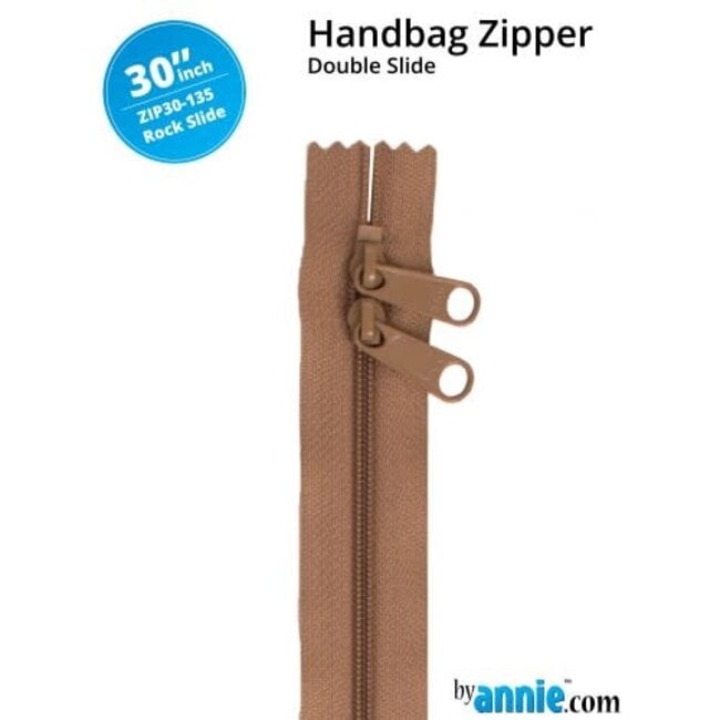 Double Slide Handbag Zipper 30" Rock Slide
