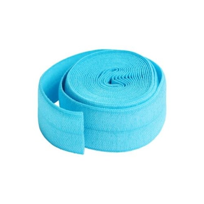 Fold Over Elastic 20mm x 2 yards 214 Parrot Blue