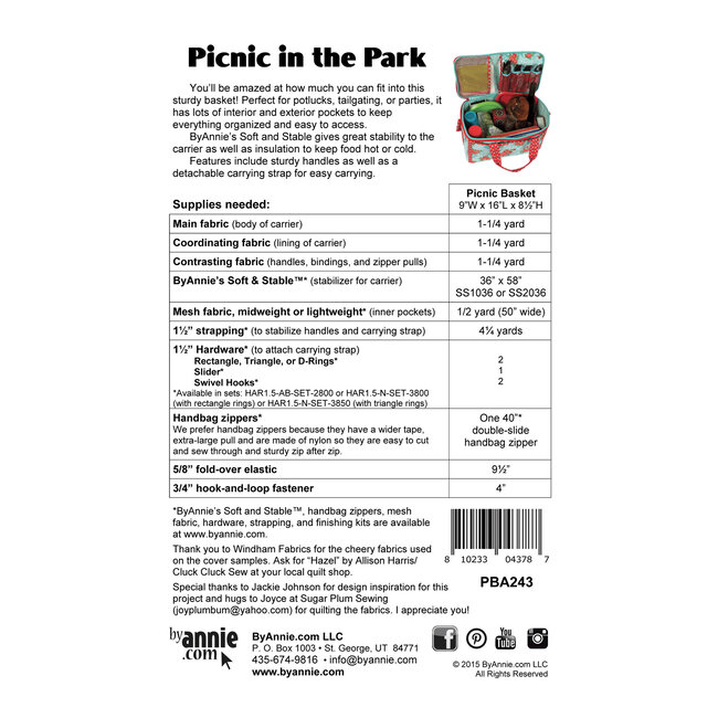 Picnic in the Park Pattern