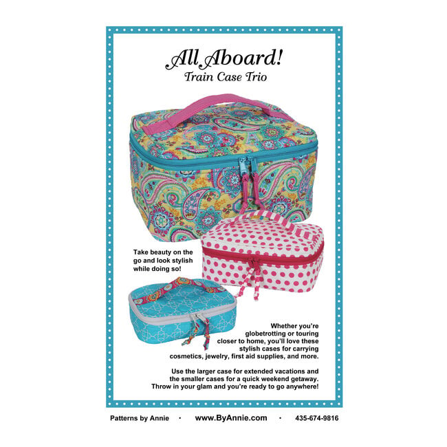 All Aboard! Train Case Trio Pattern