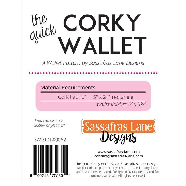 Corky Wallet  Pattern