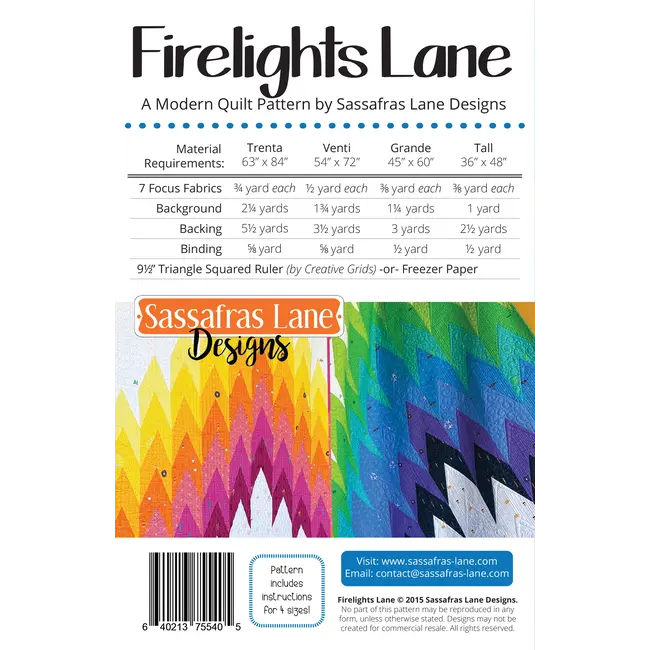 Firelights Lane Pattern
