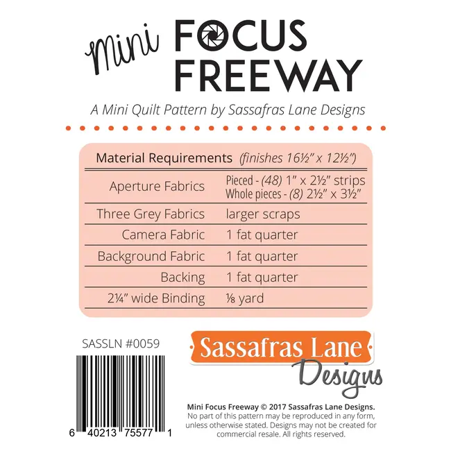 Mini Focus Freeway Pattern