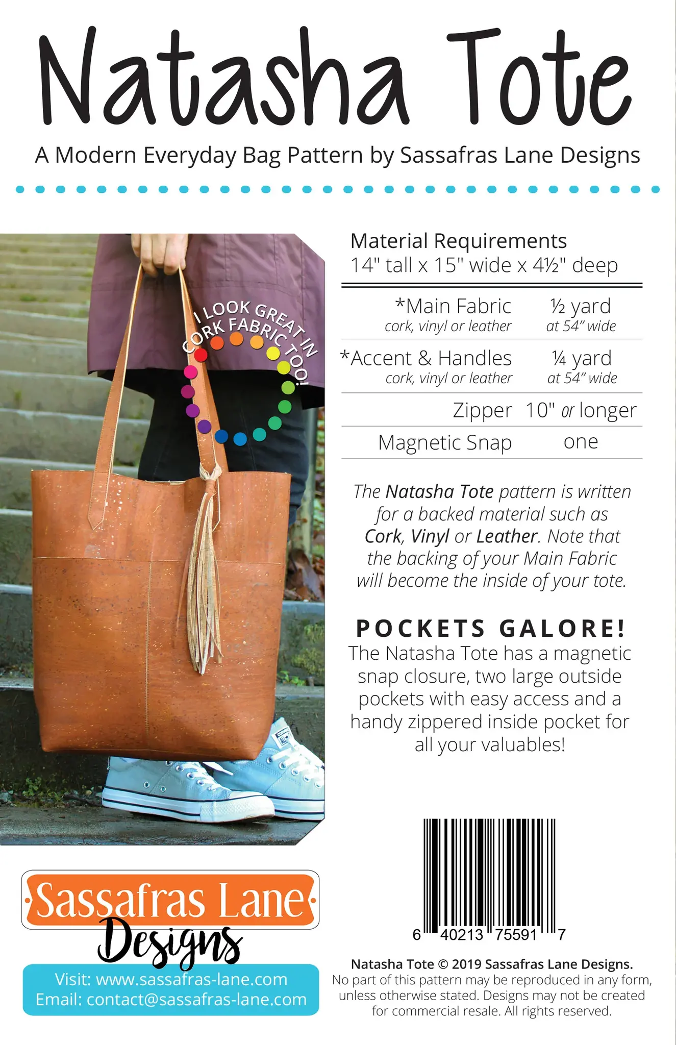 Natasha Tote Pattern - Stitch by Stitch