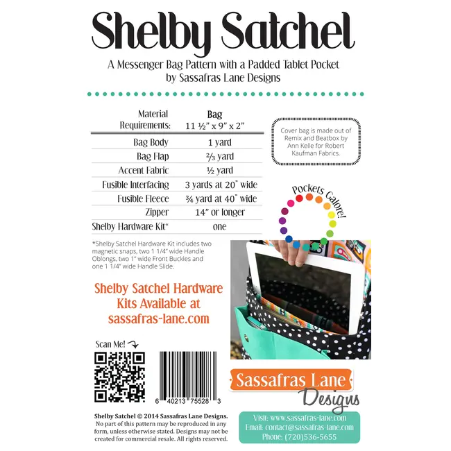Shelby Satchel Pattern