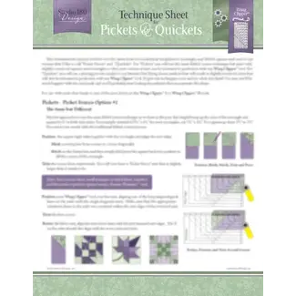 Studio 180 Design Pickets & Quickets - Technique Sheet