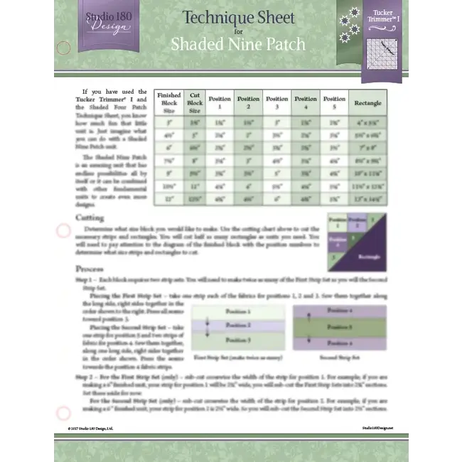 Shaded Nine Patch - Technique Sheet