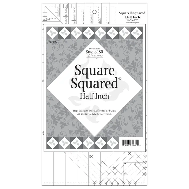 Square Squared: Half Inch Ruler