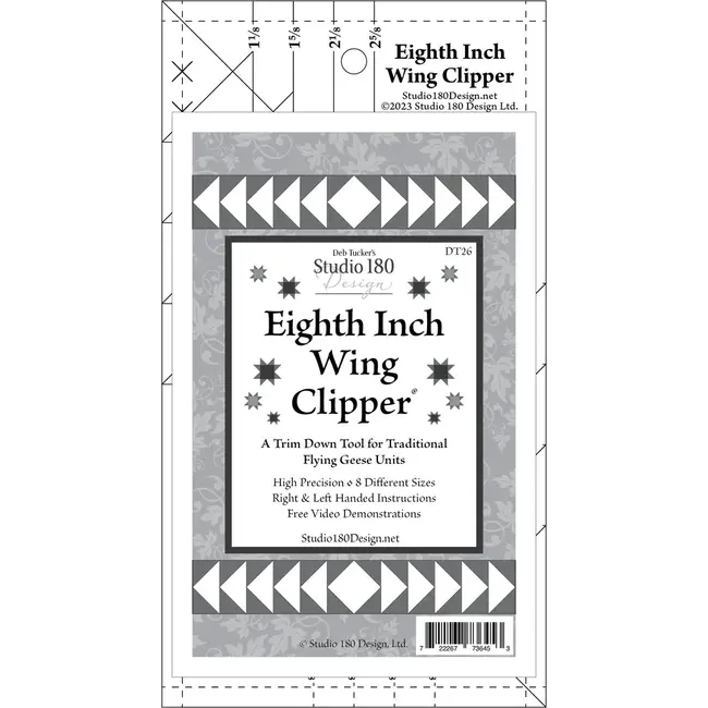 Eighth Inch Wing Clipper Ruler