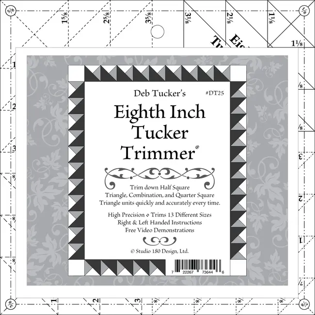 Eighth Inch Tucker Trimmer Ruler