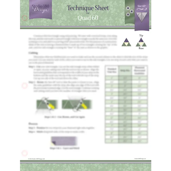 Quad 60 - Technique Sheet