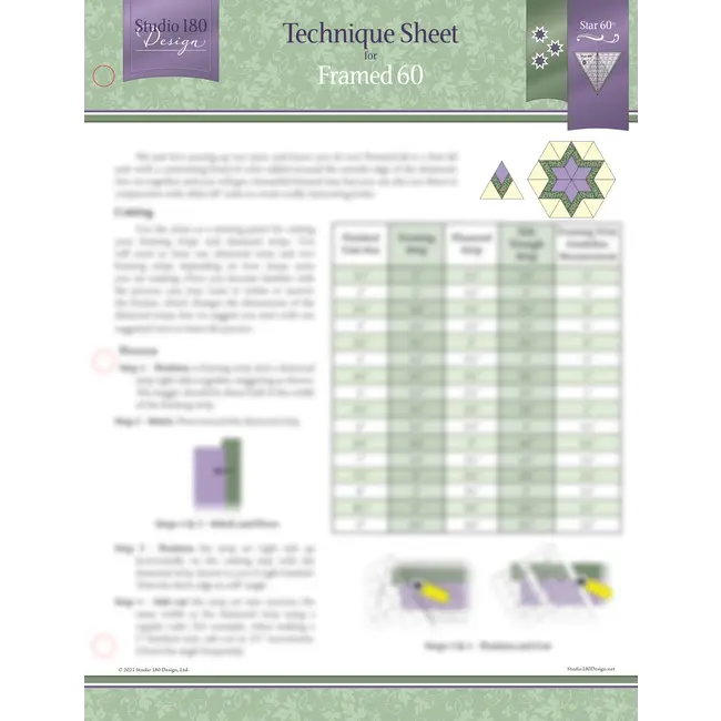 Framed 60 - Technique Sheet