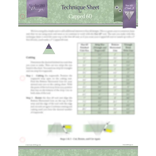 Capped 60 - Technique Sheet