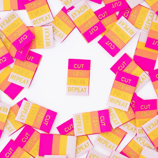 Cut Sew Press Repeat - Woven Label