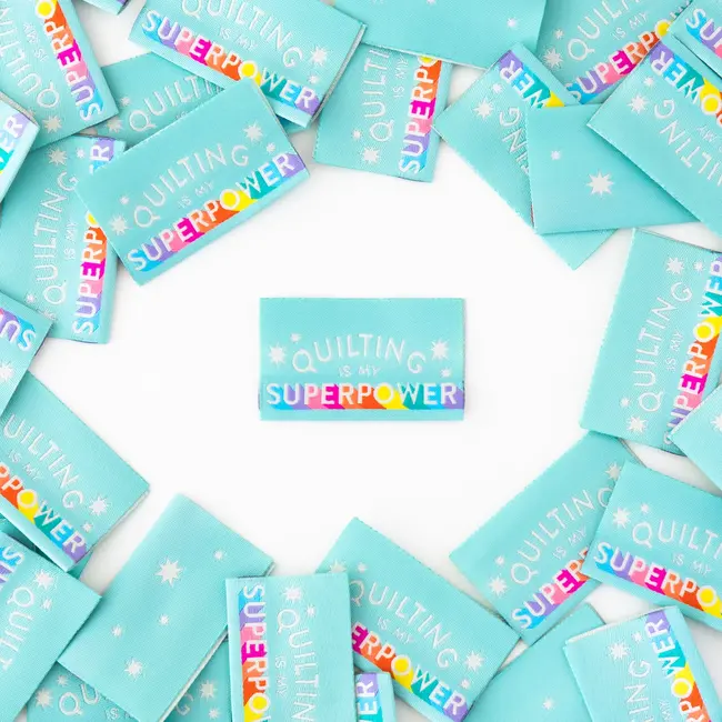 Quilting is My Superpower - Woven Label