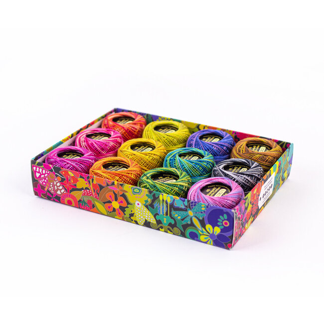 Eleganza™ Set of 12 8wt Perle Cotton Thread - Alison Glass - Stars