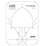 Jade Spinning Wheel Ruler (6" Center)
