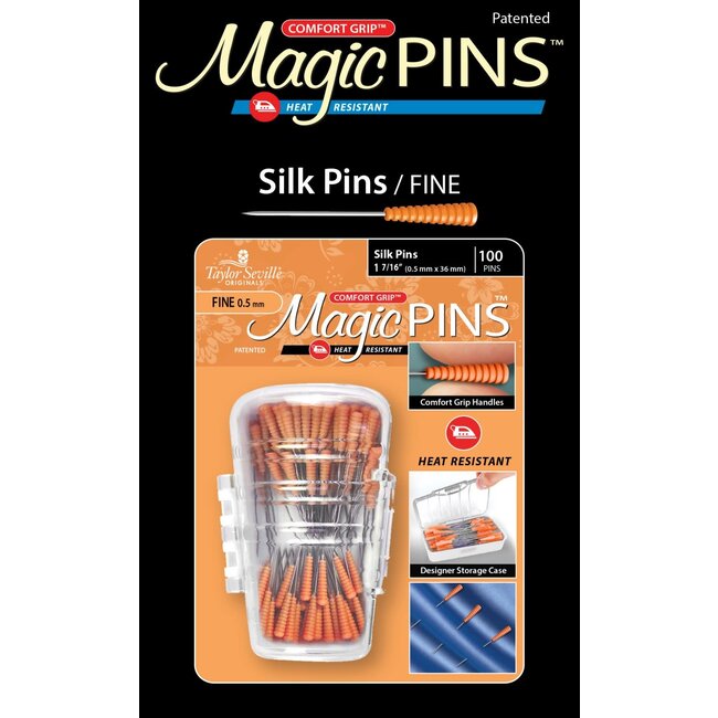 Magic Pins Quilting Fine 1 3/4in, 100 pins - 766152219577