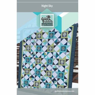 Erin Underwood Quilts Night Sky - Quilt Addicts Anonymous pattern