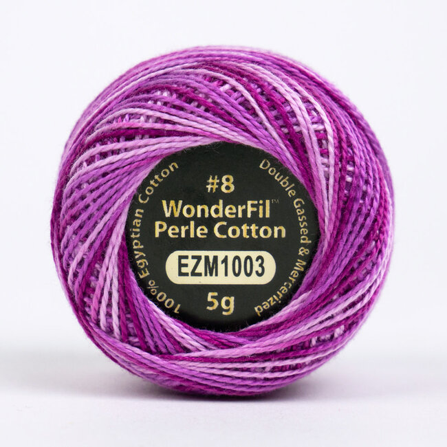 Eleganza™ 8wt Perle Cotton Thread Variegated - Fuchsia