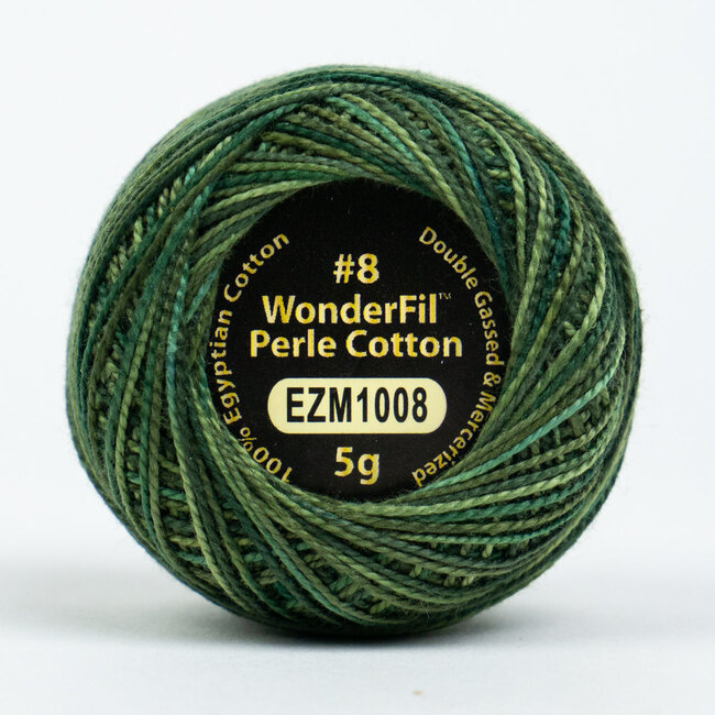 Eleganza™ 8wt Perle Cotton Thread Variegated - Dark Pine
