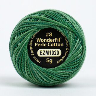 Wonderfil Eleganza™ 8wt Perle Cotton Thread Variegated - Mossy Alcove