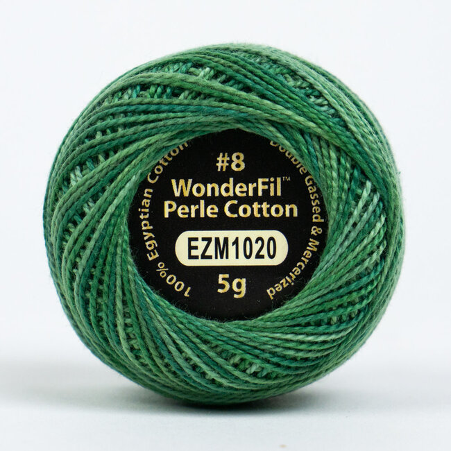 Eleganza™ 8wt Perle Cotton Thread Variegated - Mossy Alcove