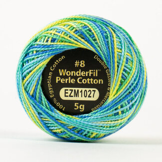 Wonderfil Eleganza™ 8wt Perle Cotton Thread Variegated - Seaside Cabana