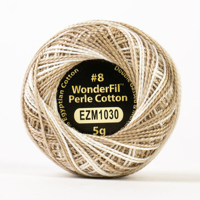 Eleganza™ 8wt Perle Cotton Thread Variegated - Linen
