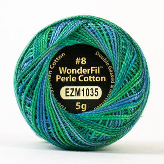 Wonderfil Eleganza™ 8wt Perle Cotton Thread Variegated - Lily Pond