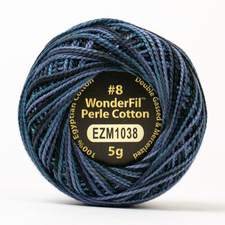 Wonderfil Eleganza™ 8wt Perle Cotton Thread Variegated - Nocturnal