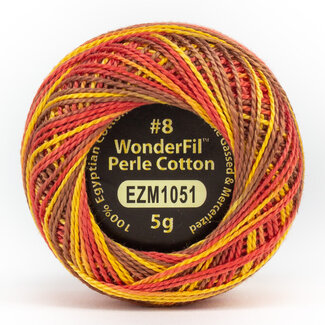 Wonderfil Eleganza™ 8wt Perle Cotton Thread Variegated - Fire Breather