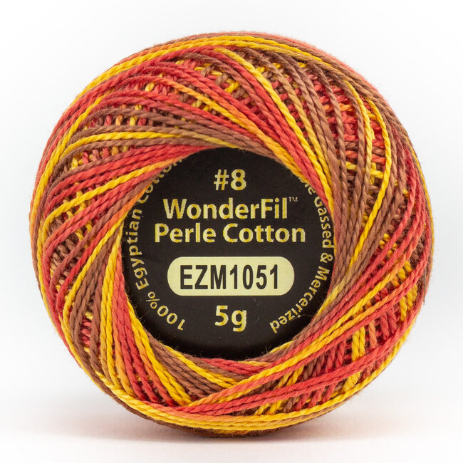 Eleganza™ 8wt Perle Cotton Thread Variegated - Fire Breather