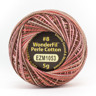 Wonderfil Eleganza™ 8wt Perle Cotton Thread Variegated - Strawberry Chocolate