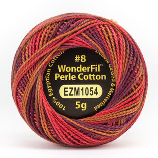 Wonderfil Eleganza™ 8wt Perle Cotton Thread Variegated - Mulled Wine