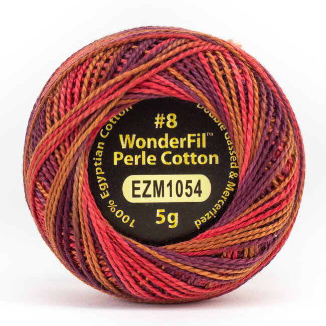 Eleganza™ 8wt Perle Cotton Thread Variegated - Mulled Wine