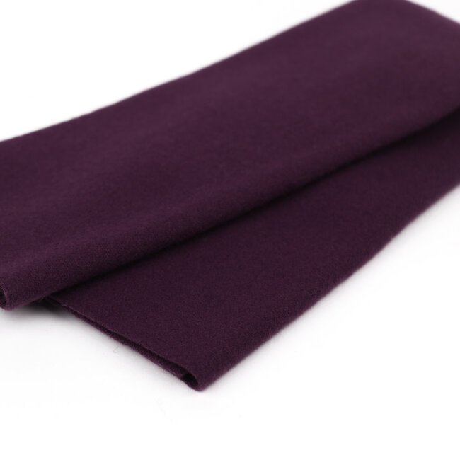 Merino Wool Fabric Fat 1/8 - Eggplant