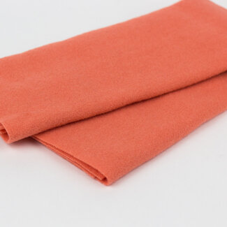 Wonderfil Merino Wool Fabric Fat 1/8 - Kumquat