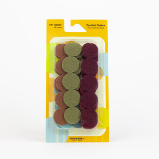 Wonderfil Pre-Cut Merino Wool 7/8" Circles (48 Pieces) - Nature