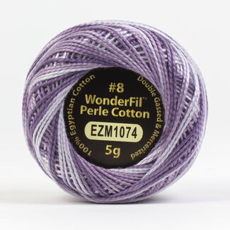 Wonderfil Eleganza™ 8wt Perle Cotton Thread Variegated - Eggplant Soufle