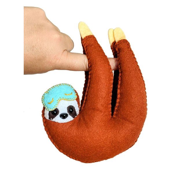Sleepy Sloth Hand Stitching Felt Kit