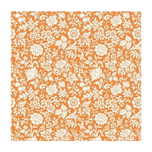 LIBERTY FABRIC -The Artist Home Kelmscott Silhouette - Orange $15/m