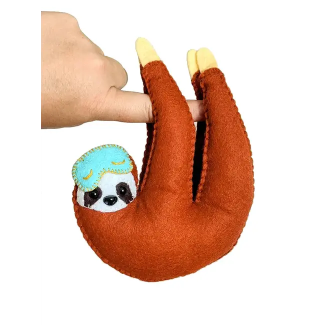 Sleepy Sloth Hand Stitching Felt Kit