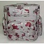 Tutto Serger Accessory Bag with Daisies- Gray