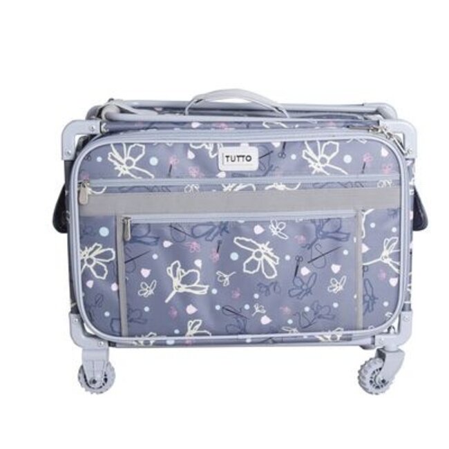 Tutto X-Large Machine onWheels Silver with Daisies