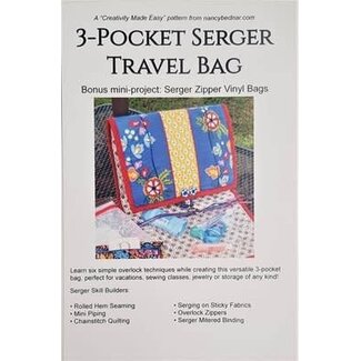 Nancy Bednar 3-Pocket Serger Travel Bag Pattern