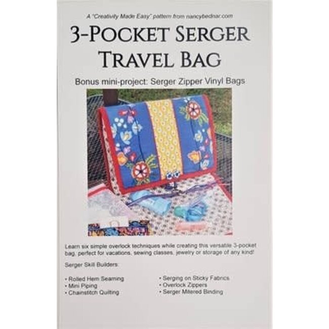 3-Pocket Serger Travel Bag Pattern