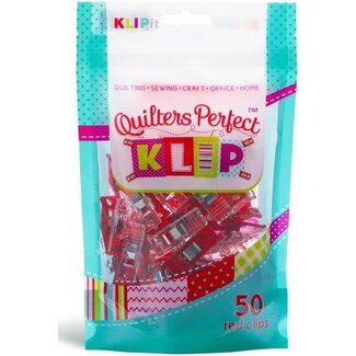 KLIPit Quilters Perfect Klip 50 pack Red