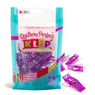 KLIPit Quilters Perfect Klip 50 pack Purple